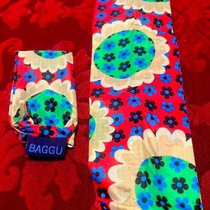 SINGLE WINE BAGGU floral bag